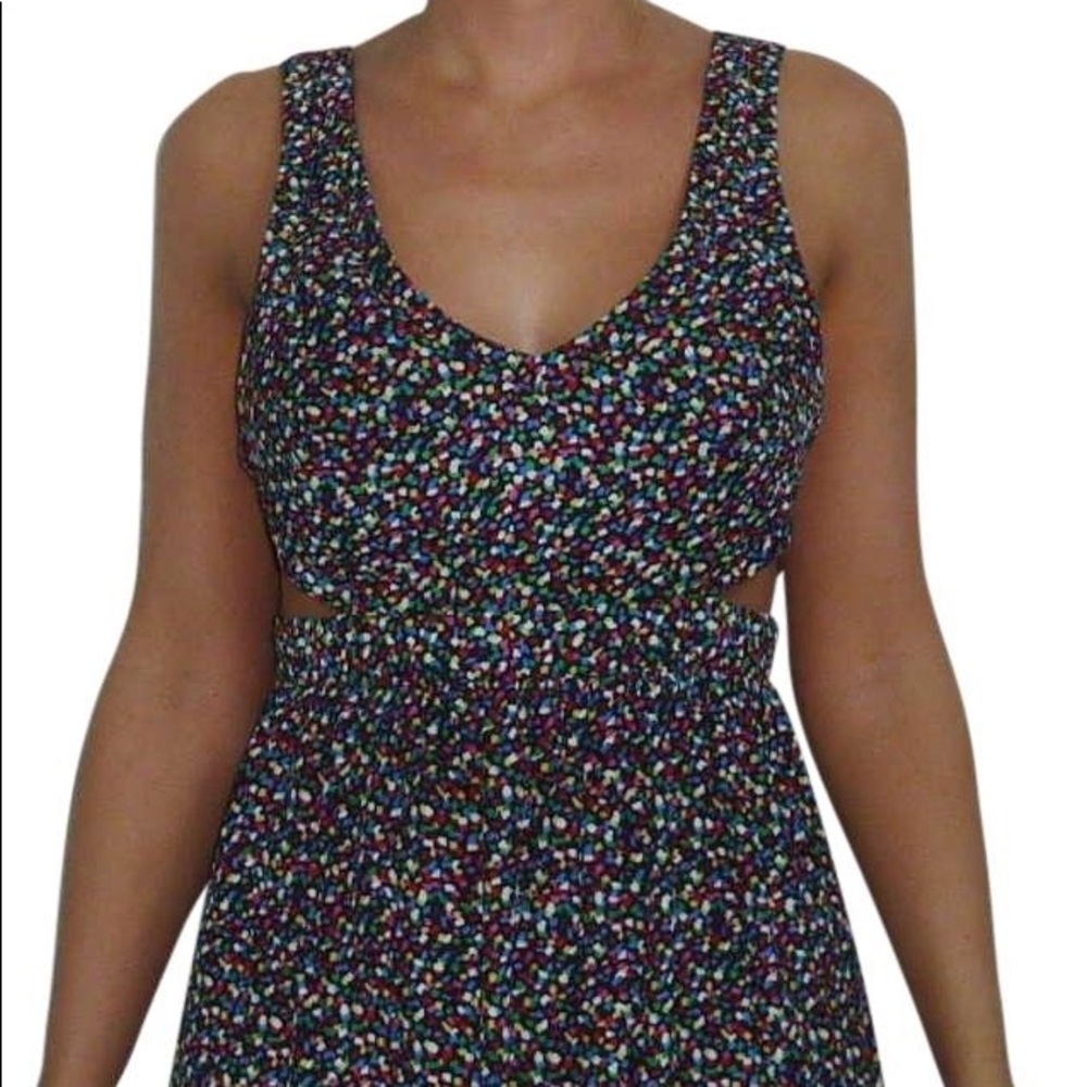 NWT Urban Outfitters Multicolor Cutout Dress